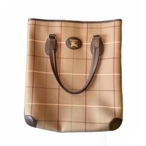 Vintage Burberrys Classic Check Tote Bag